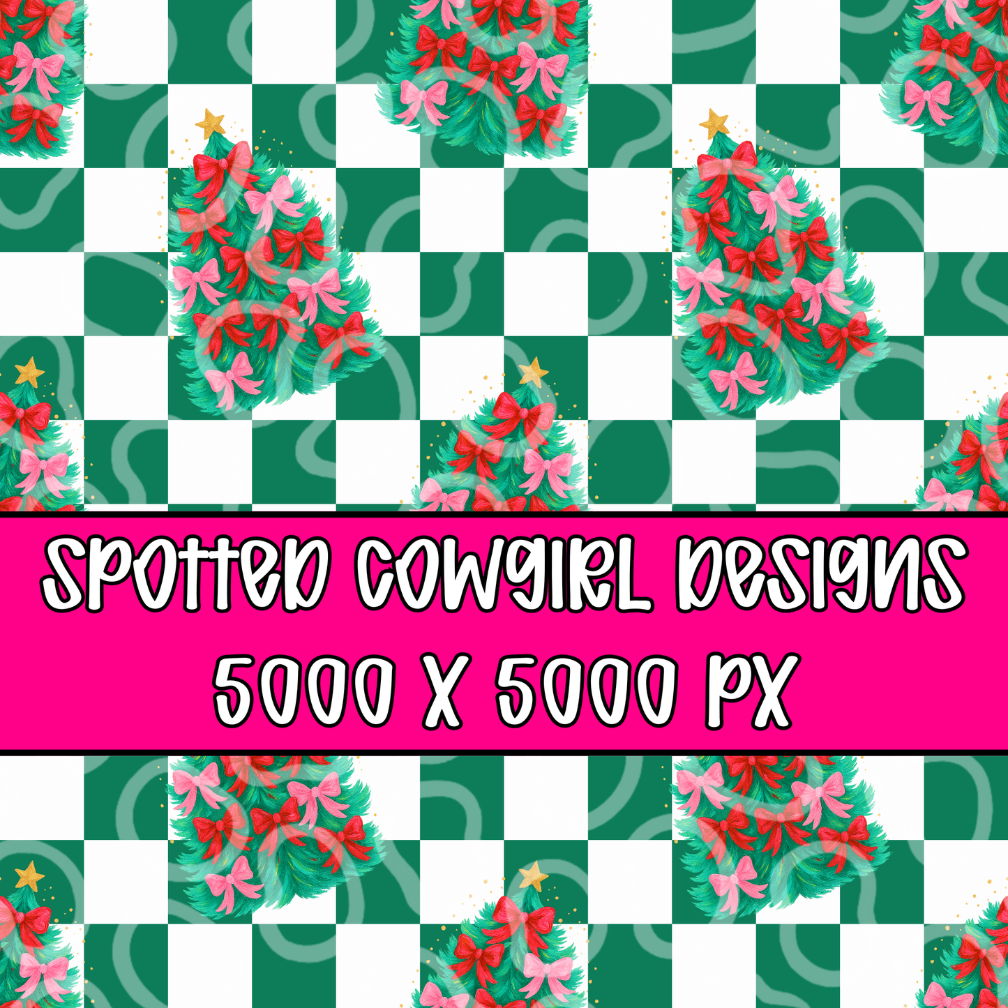 GREEN PREPPY CHECKERED CHRISTMAS SEAMLESS FILE