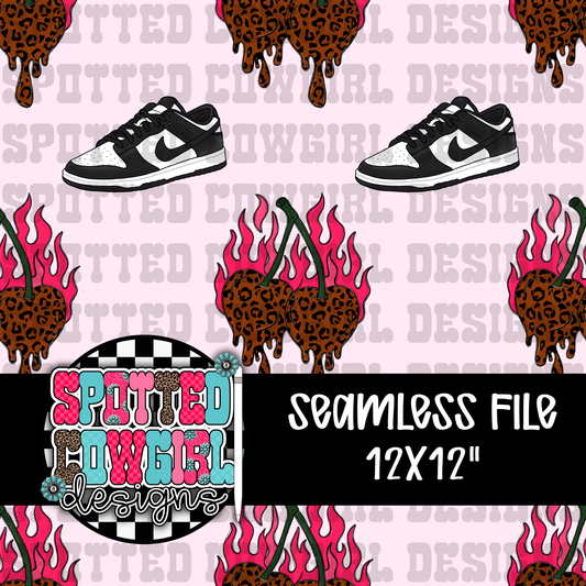 LEOPARD FLAMES AND LOW TOPS SEAMLESS FILE (LIMITED)