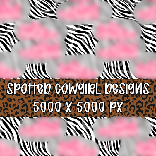 ZEBRA PINK SHOES SEAMLESS FILE