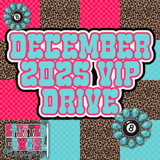 DECEMBER 2025 VIP DRIVE 🪩✨🐆  - NO DISCOUNT CODES ALLOWED