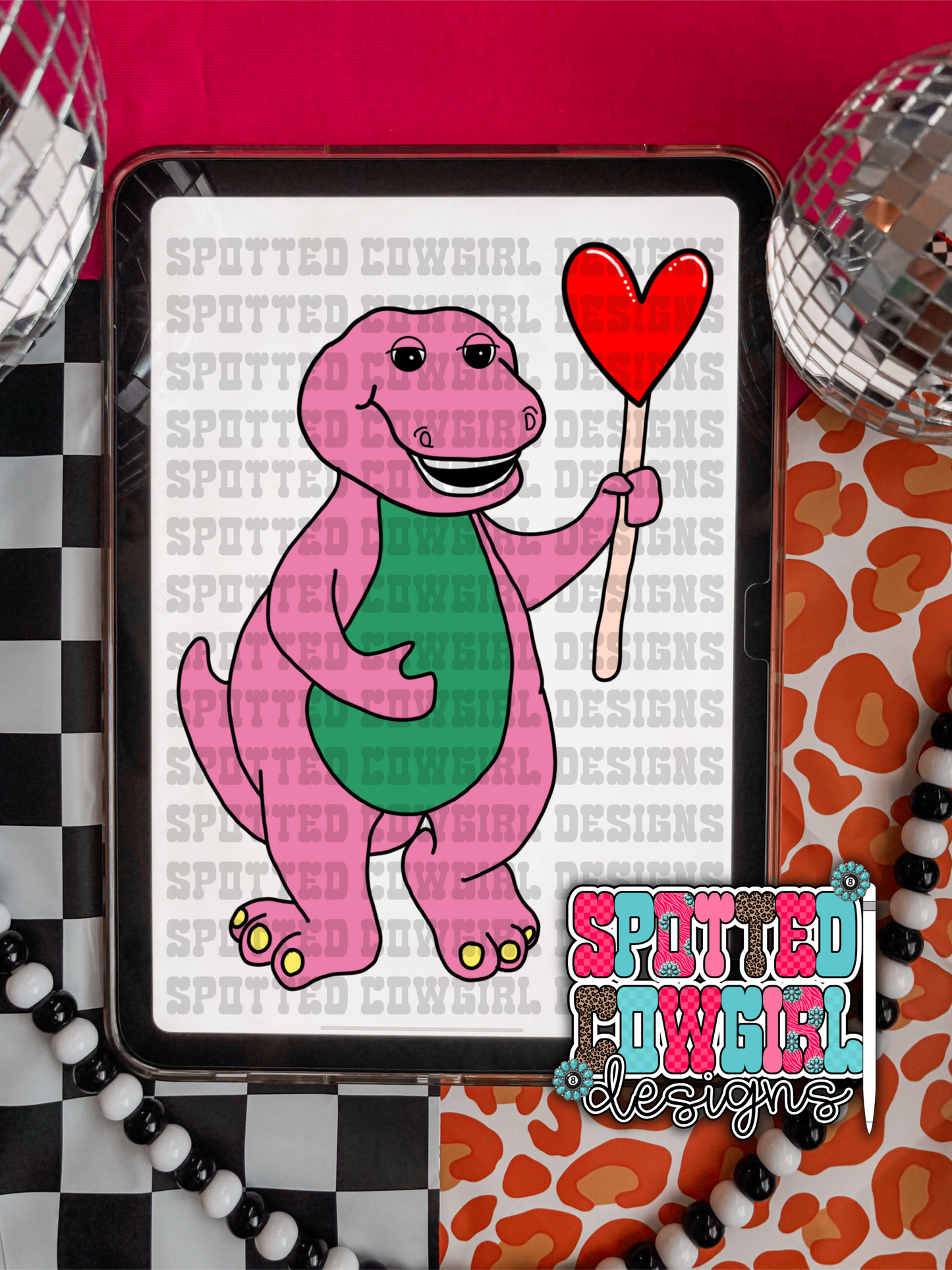 Valentines Dino PNG or Clipart (LIMITED)