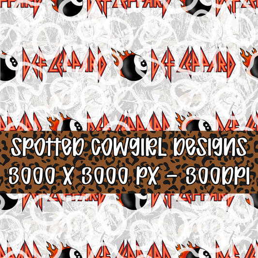 WHITE CAMO LEPARD 8 BALL SEAMLESS FILE