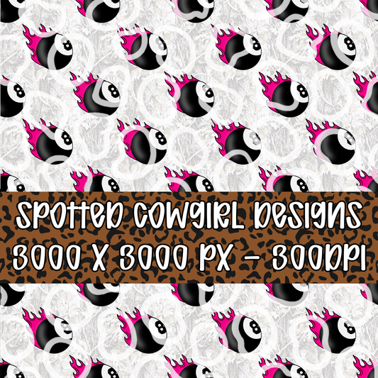 WHITE CAMO 8 BALL SEAMLESS FILE