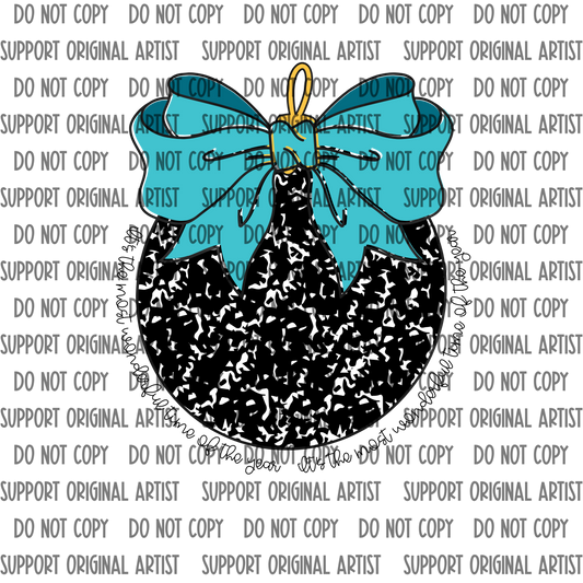 COMPOSITION BOOK W TEAL BOW ITS THE MOST WONDERFUL TIME OF THE YEAR PNG